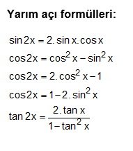 Trigonometri Formülü